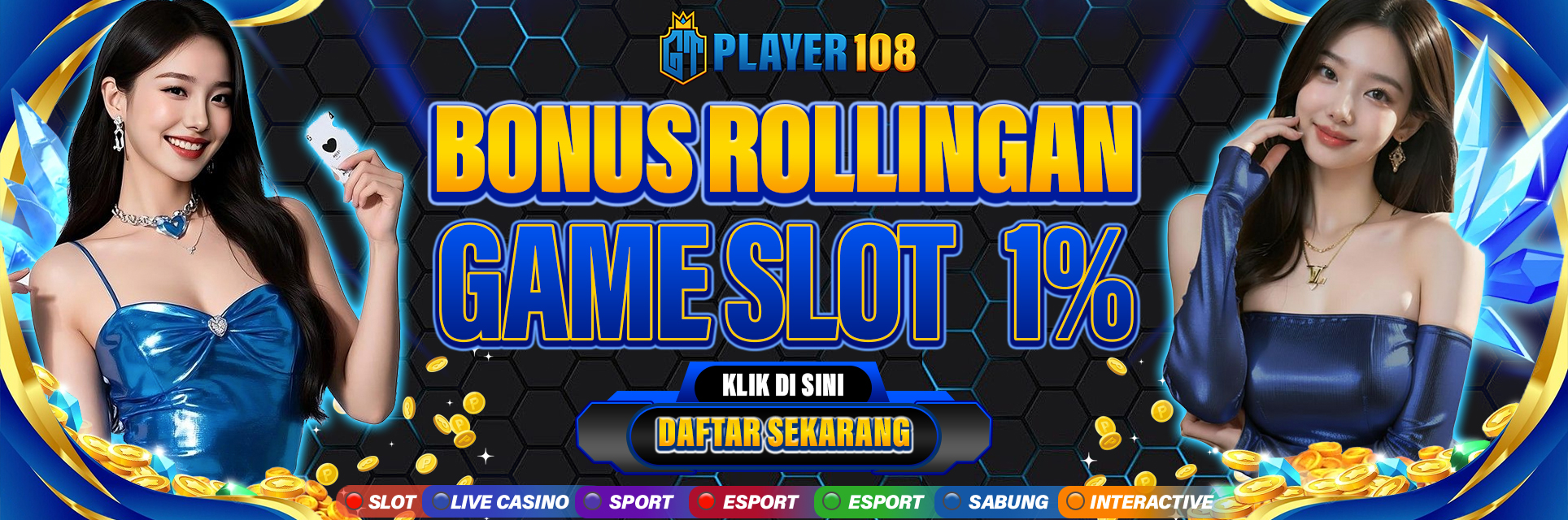 BONUS ROLLINGAN SLOT 1%